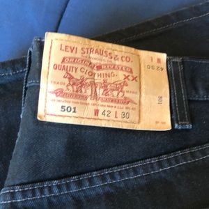 Levis 501 black